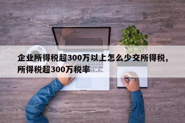 企业所得税超300万以上怎么少交所得税,所得税超300万税率