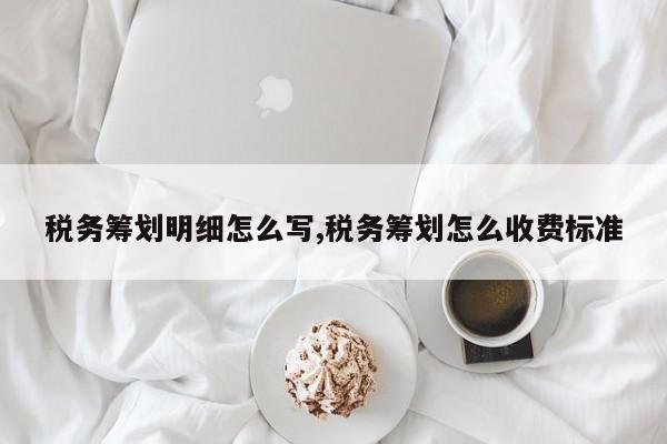 税务筹划明细怎么写,税务筹划怎么收费标准