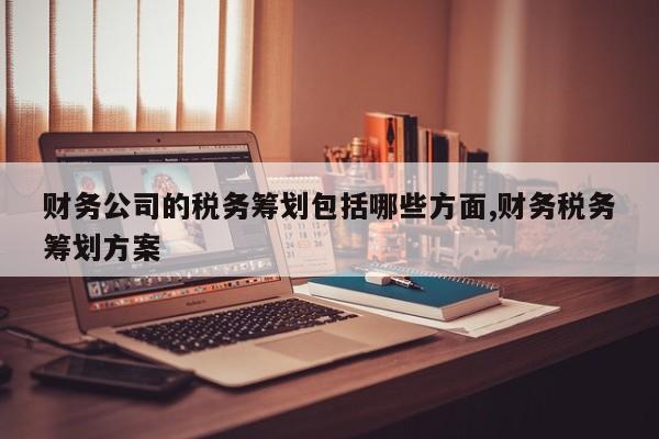 财务公司的税务筹划包括哪些方面,财务税务筹划方案