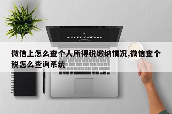 微信上怎么查个人所得税缴纳情况,微信查个税怎么查询系统